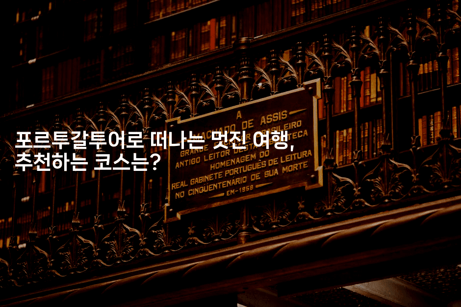 포르투갈투어로 떠나는 멋진 여행, 추천하는 코스는?2-언어보물