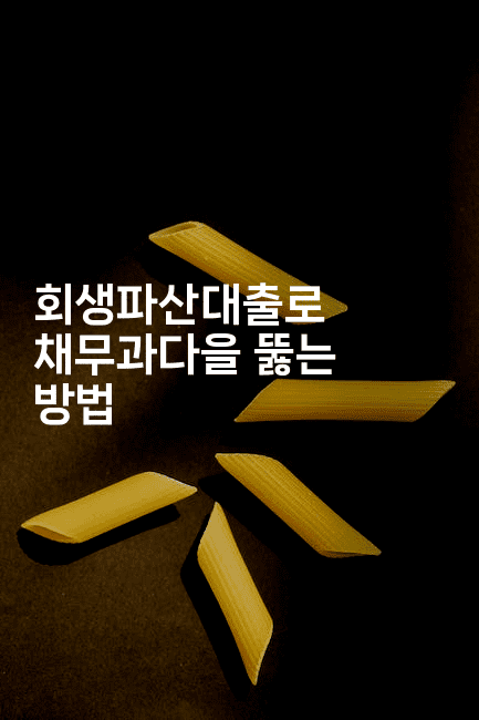 회생파산대출로 채무과다을 뚫는 방법-언어보물