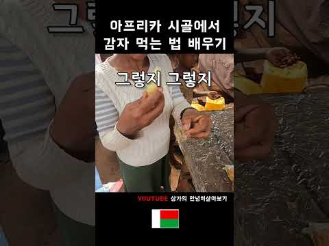 아프리카 시골 마을 여행 중에 감자 제대로 못 먹는다고 혼남